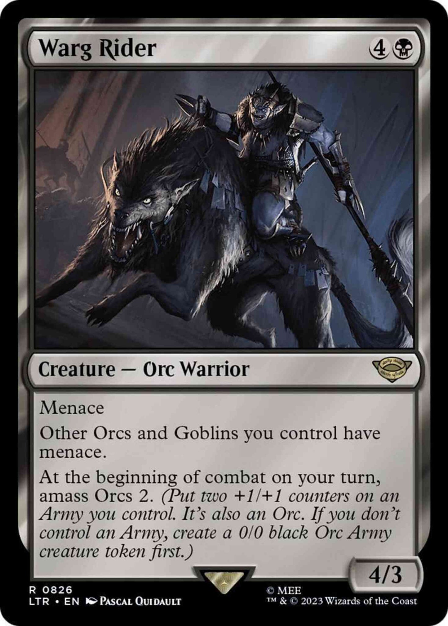 Warg Rider [826] [Jumpstart Exclusive] [The Lord of the Rings: Tales of Middle-earth] [Non-Foil]