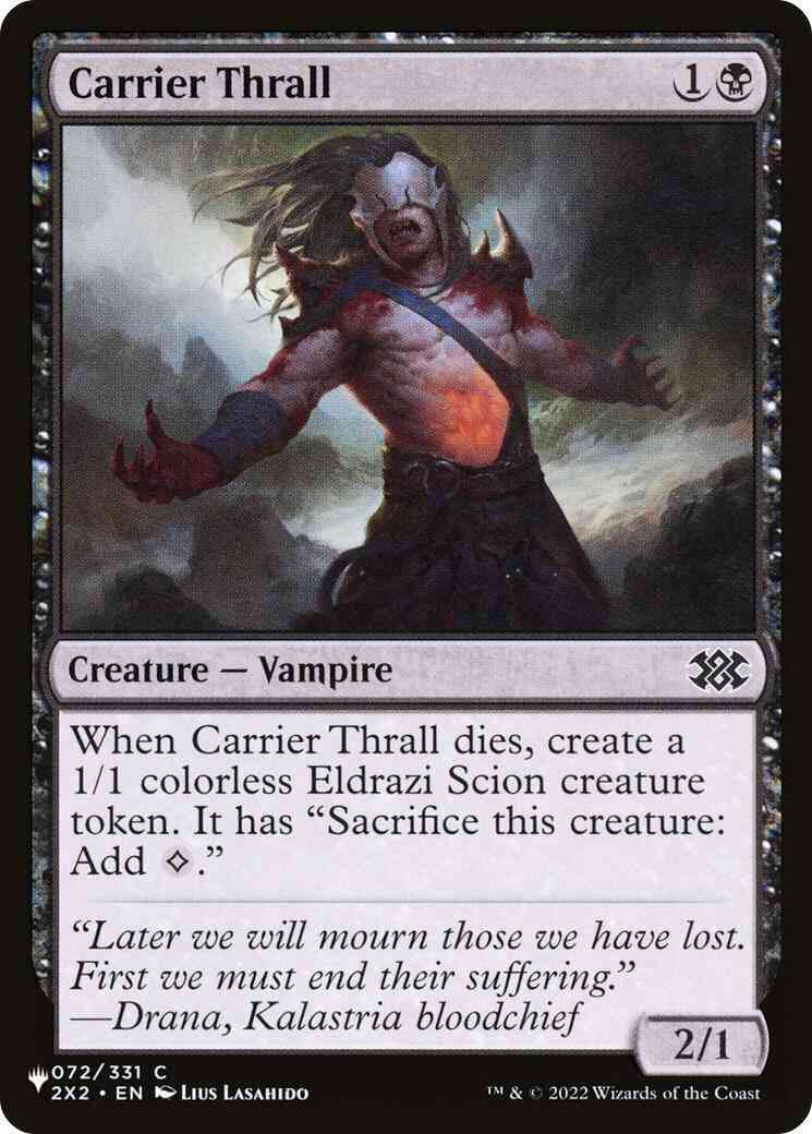 Carrier Thrall [2X2-72] [The List] [Non-Foil]
