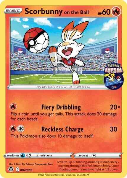 Scorbunny on the Ball - 4/5 - Promo [fmsp-4] [Non-Holo]