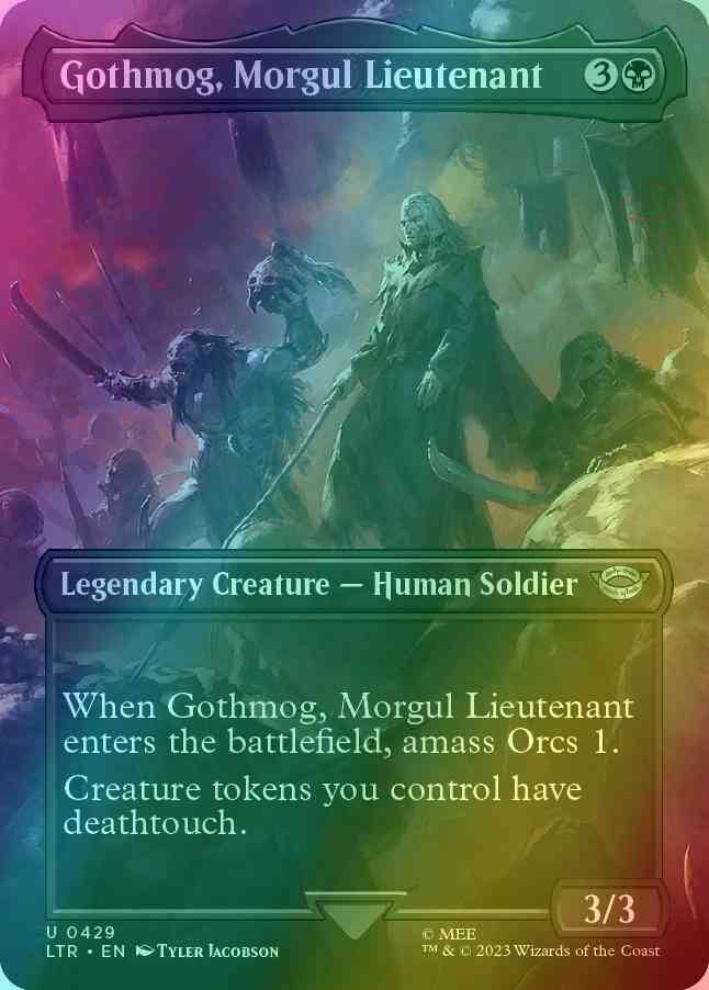 Gothmog, Morgul Lieutenant [429] [Borderless] [The Lord of the Rings: Tales of Middle-earth] [Foil]