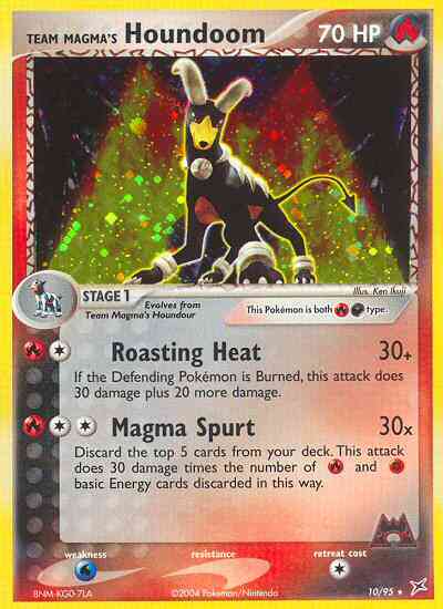 Team Magma's Houndoom - 10/95 - Rare Holo [ex4-10] [Holo]