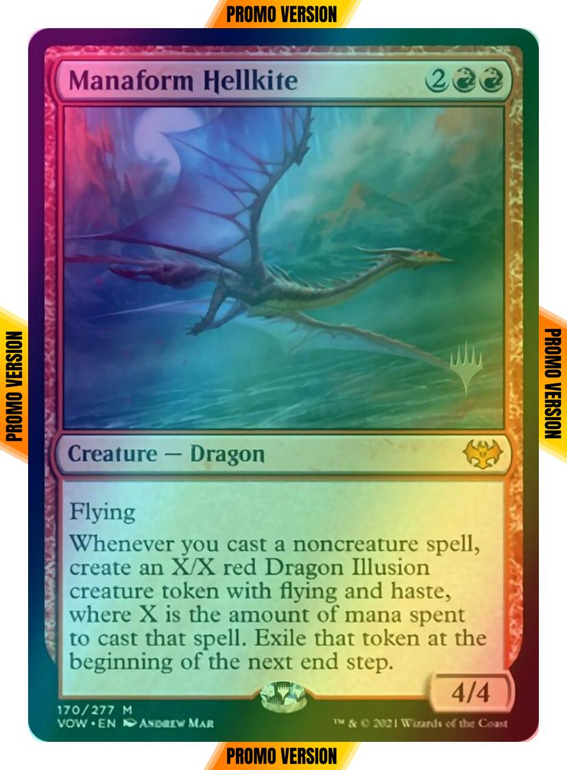 Manaform Hellkite [Promo Pack] [170p] [Innistrad: Crimson Vow Promos] [Foil]