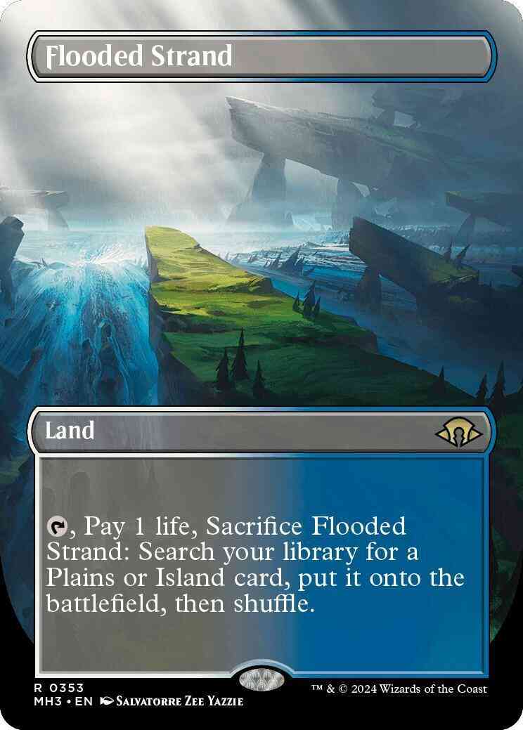 Flooded Strand [353] [Borderless] [Modern Horizons 3] [Non-Foil]