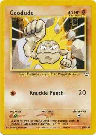 Geodude - 44/64 - Common - Unlimited [neo3U-44] [Non-Holo]