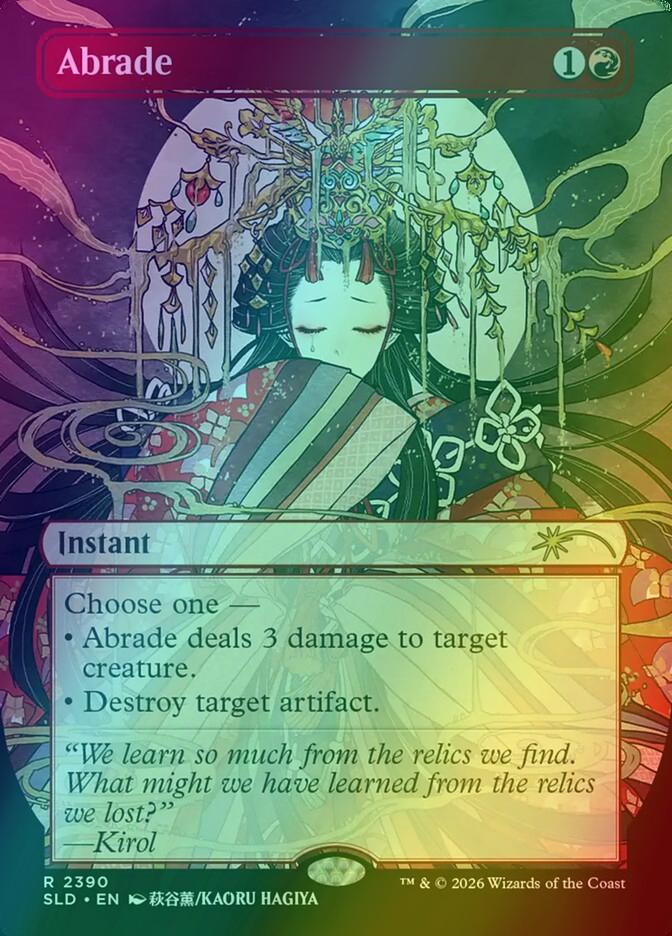 Abrade [2390] [Borderless] [Return to Mystical Archive] [Secret Lair Drop] [Foil]