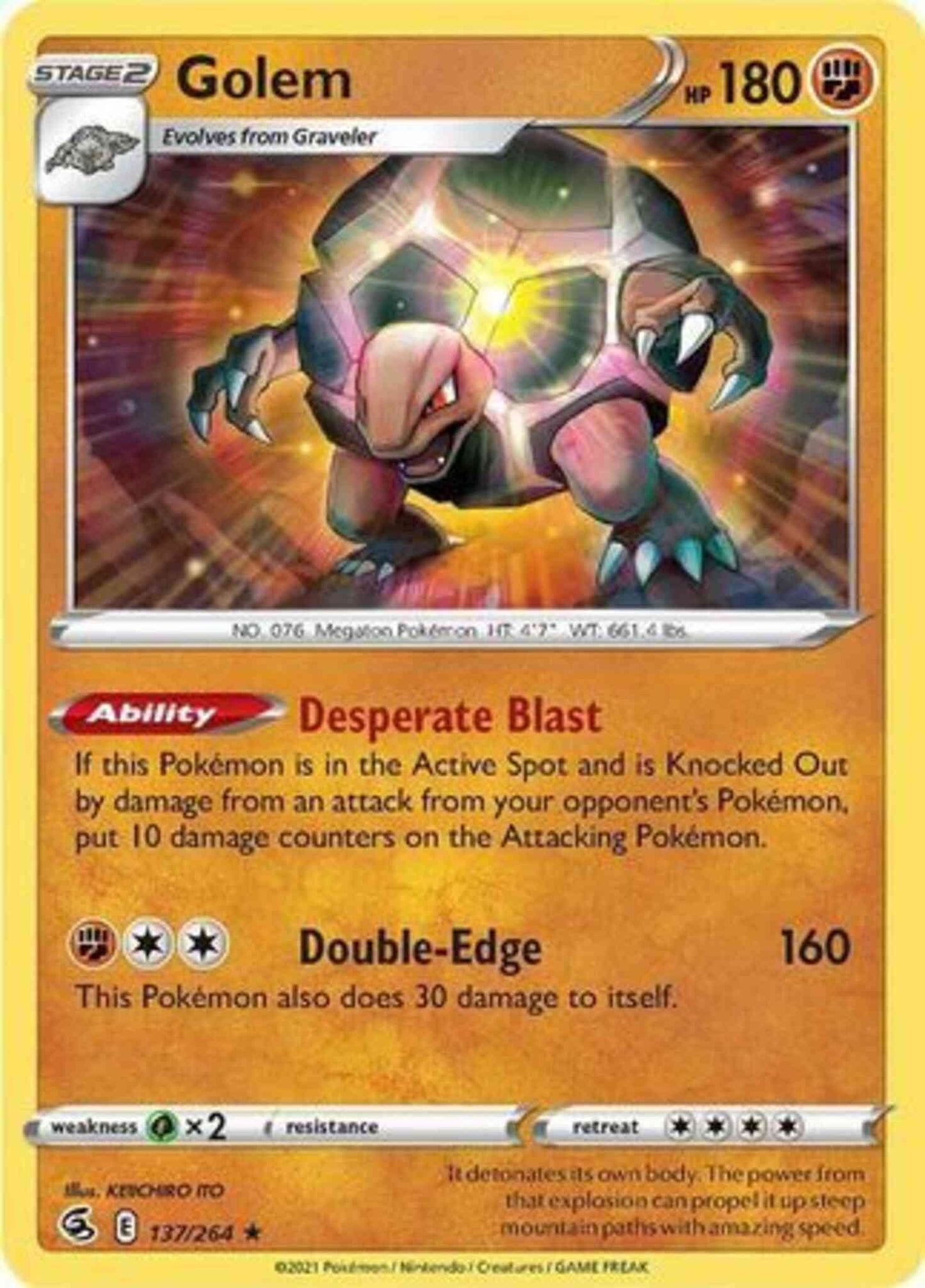 Golem - 137/264 - Rare [SWSH8-137] [Non-Holo]