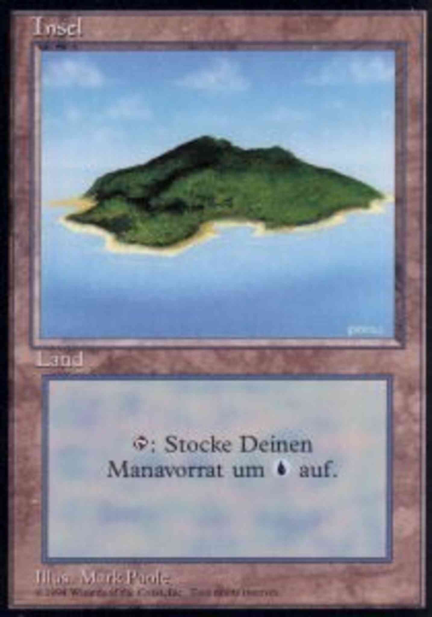 Island - German [Green & Beach] [296] [Foreign Black Border: German] [Non-Foil]