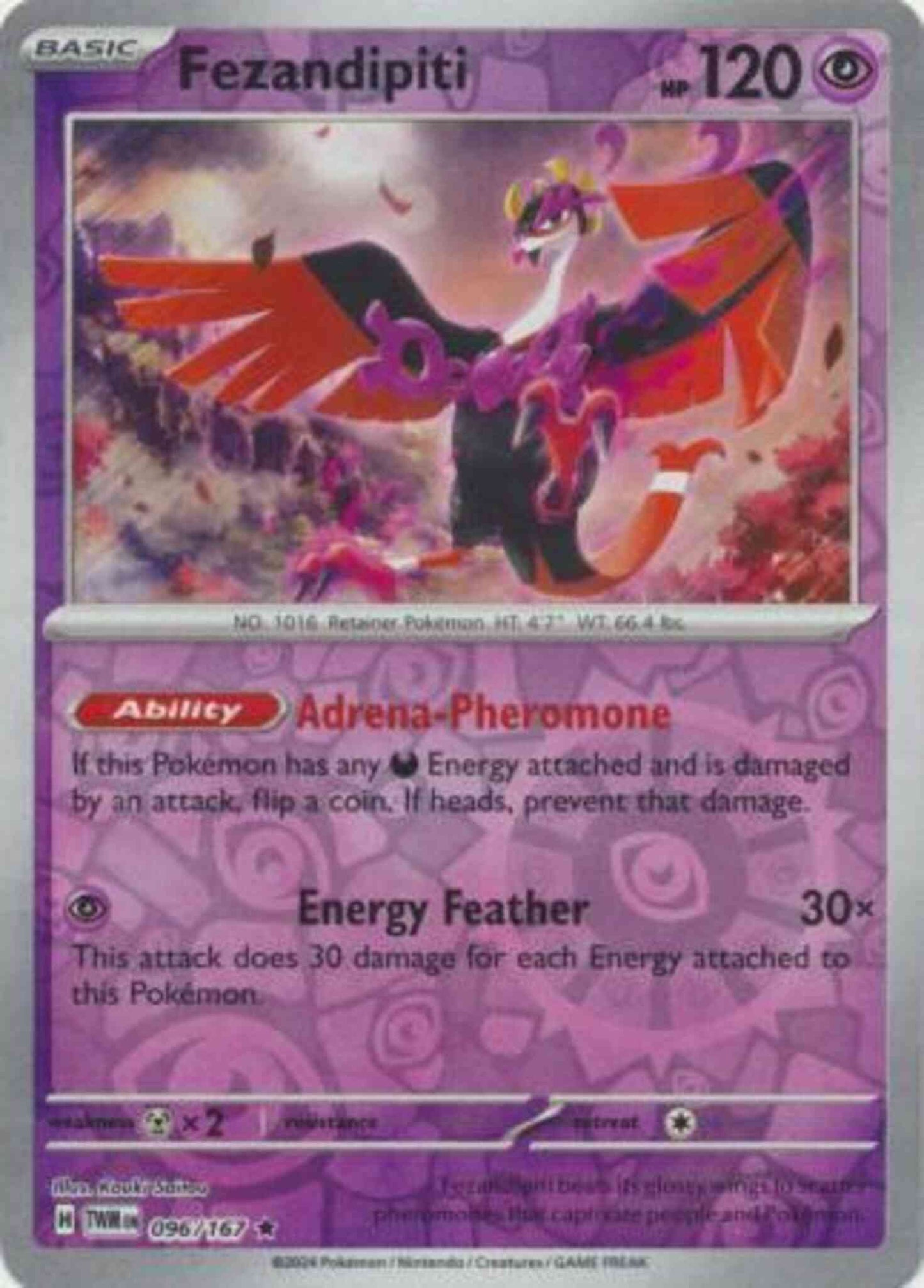 Fezandipiti - 096/167 - Rare [sv06-096] [Reverse Holo]