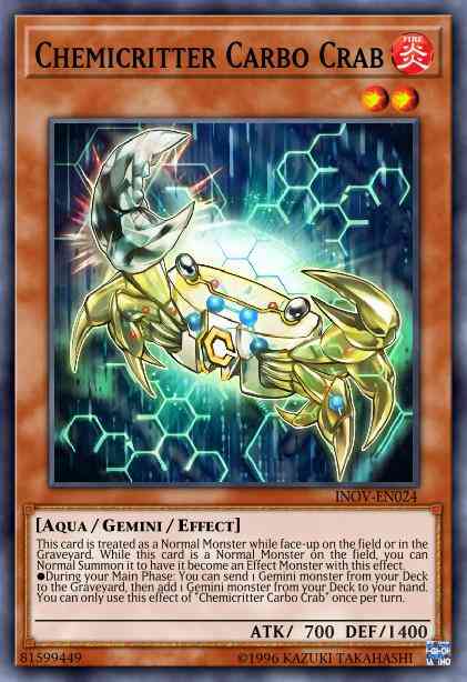 Chemicritter Carbo Crab - INOV-EN024 - Common - 1st Edition
