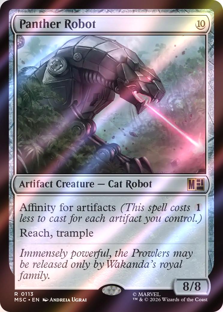Panther Robot [113] [Marvel Super Heroes: Commander] [Surge Foil]