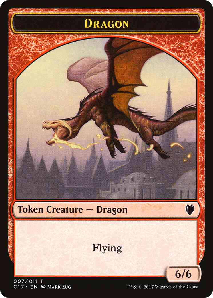 Dragon Token (07) // Gold Token (10) [Commander 2017 Tokens] [Non-Foil]