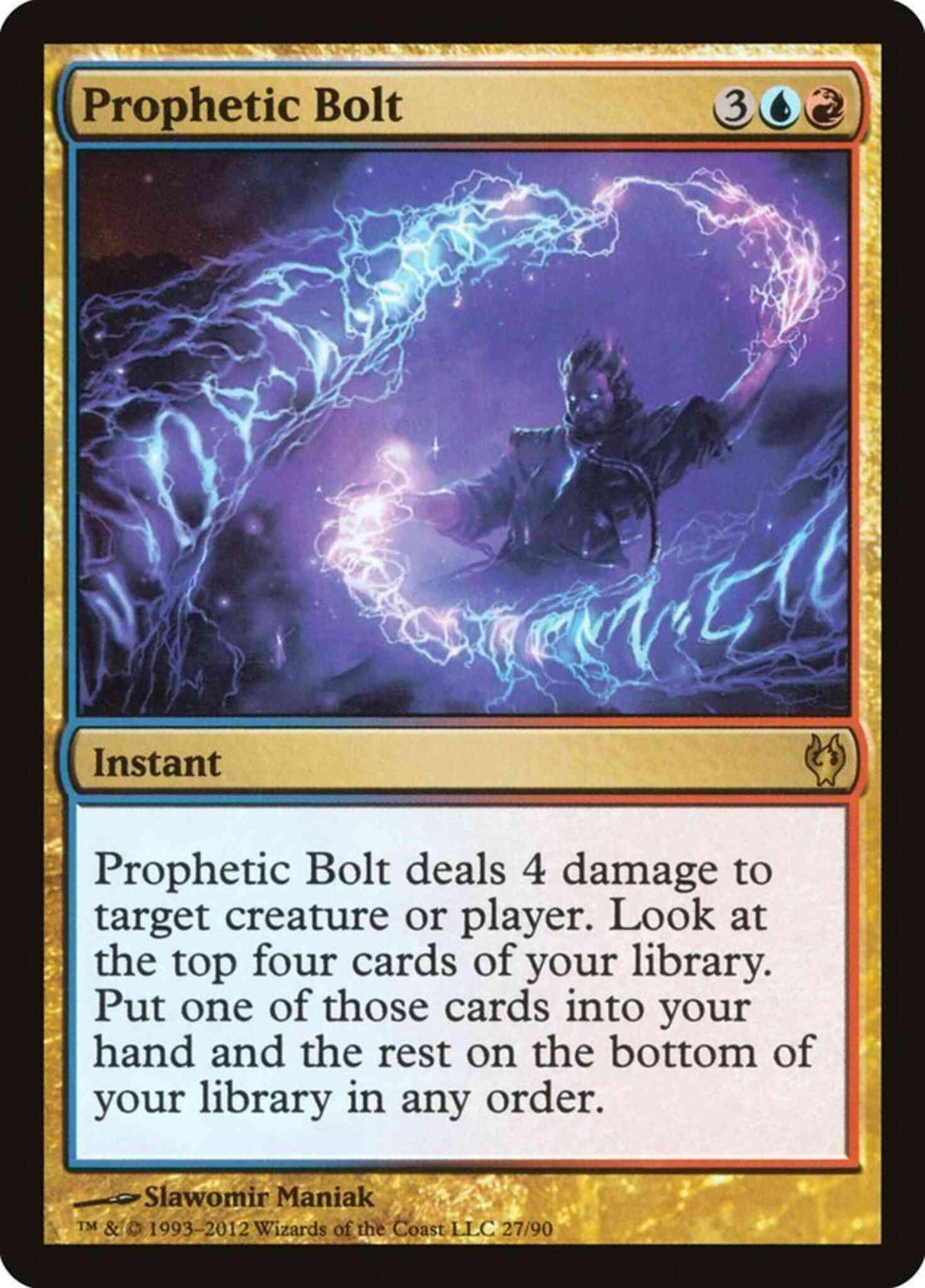 Prophetic Bolt [27] [Duel Decks Izzet vs Golgari] [Non-Foil]