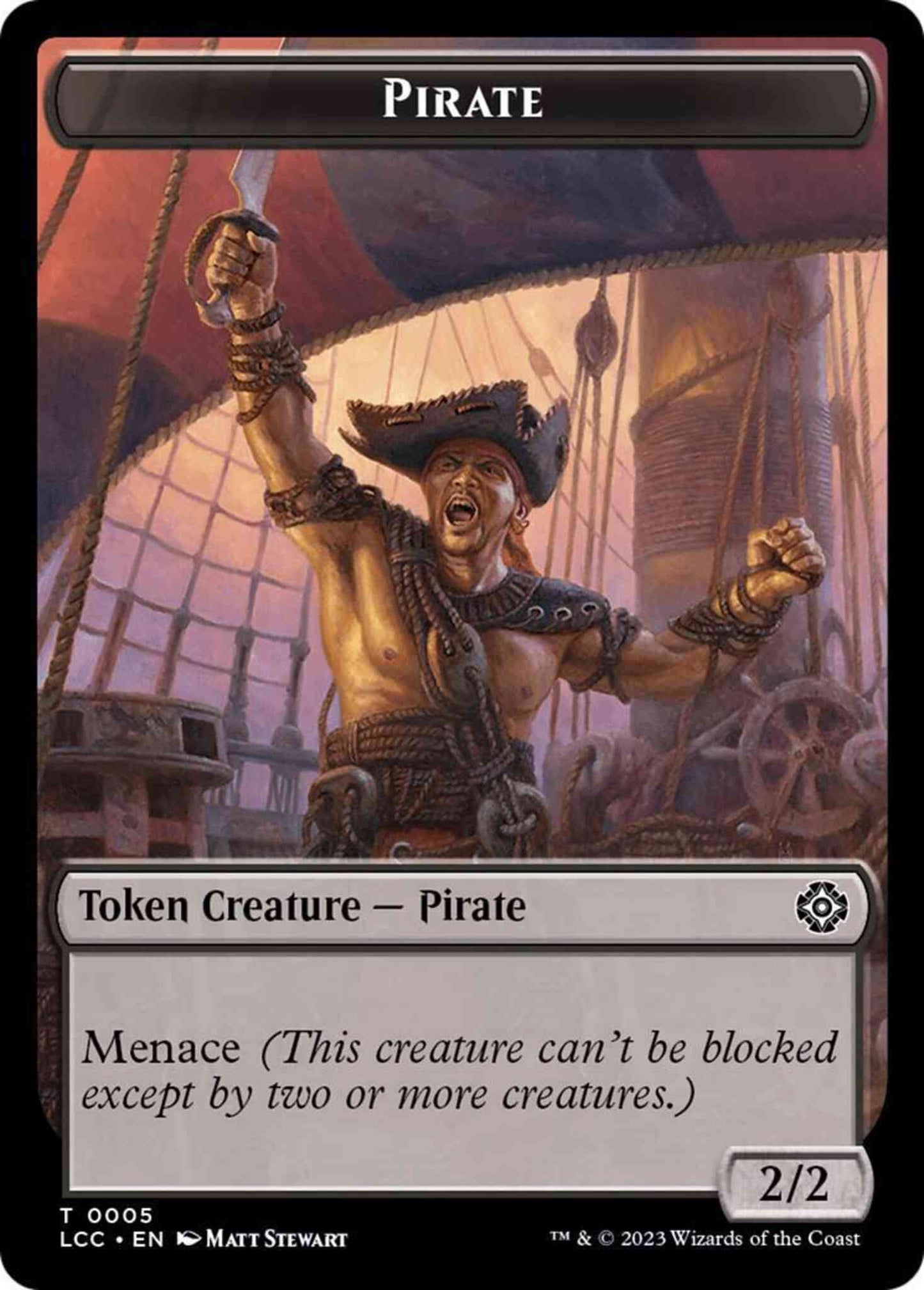 Pirate Token (05) // The Monarch Token (18) [The Lost Caverns of Ixalan: Commander: Tokens] [Non-Foil]