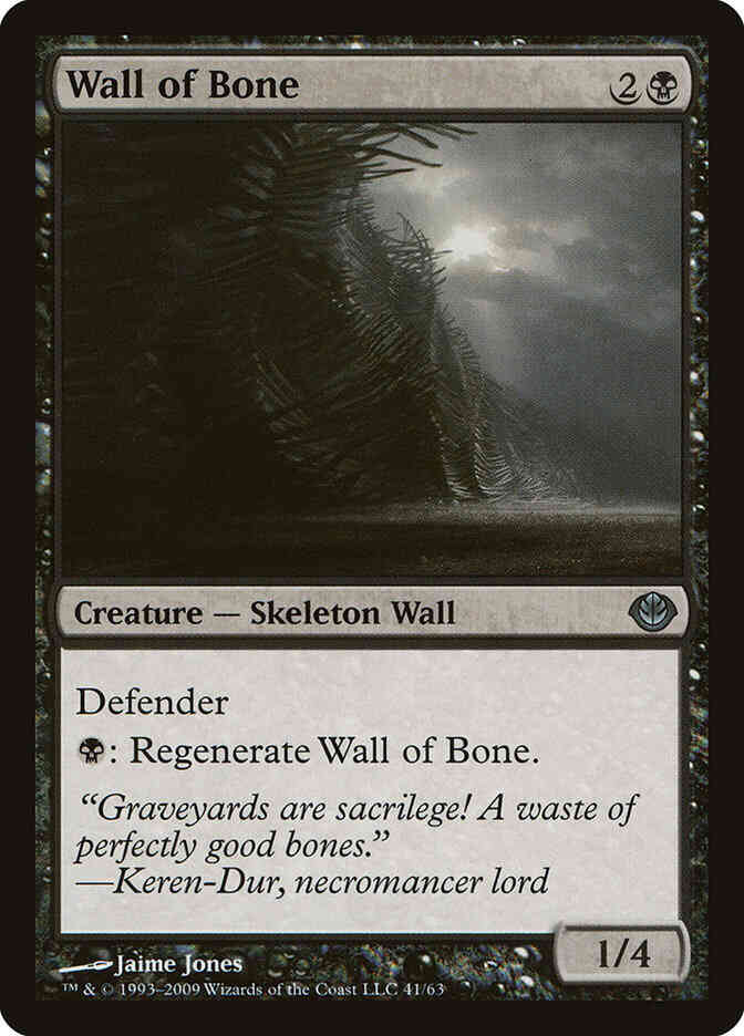 Wall of Bone [41] [Duel Decks: Garruk vs. Liliana] [Non-Foil]