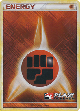 Fighting Energy - Promotional - 2010 Crosshatch Holo Play! Pokemon Promo [Reverse Holo]