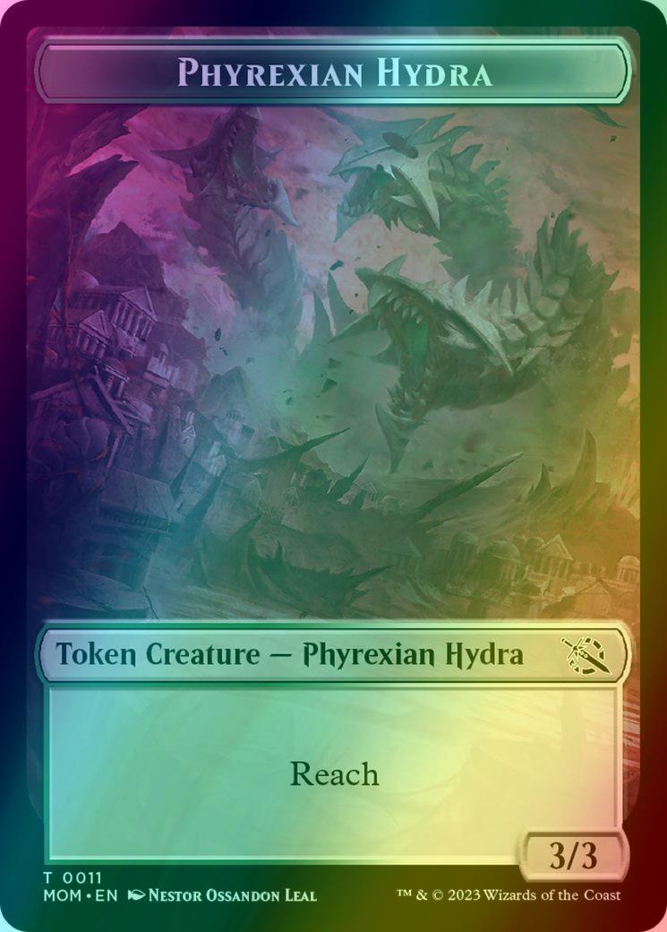 Elemental Token (02) // Phyrexian Hydra Token (11) [Multiverse Legends: Tokens] [Foil]