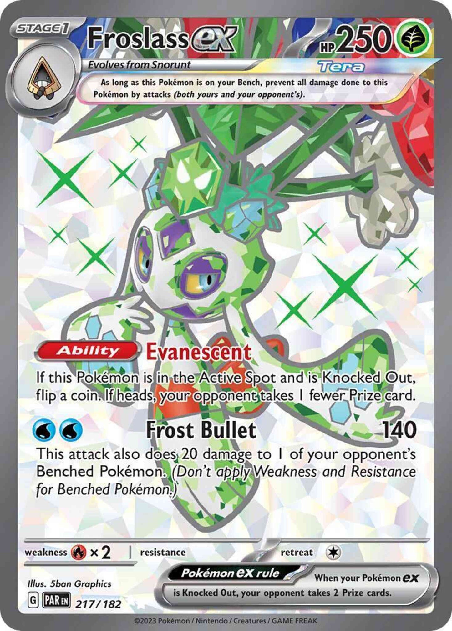 Froslass ex - 217/182 - Ultra Rare [sv04-217] [Ultra]