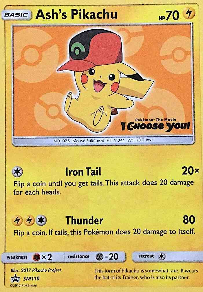 Ash's Pikachu - SM110 - Promo [smp-SM110] [Non-Holo]