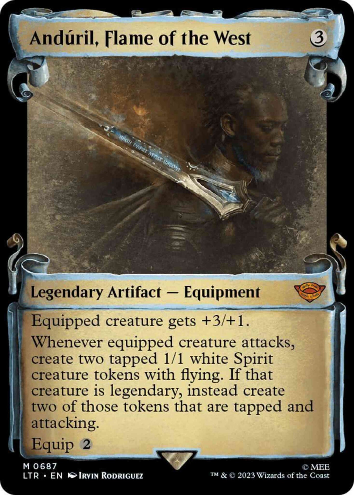Andúril, Flame of the West [687] [Scrolls Showcase] [The Lord of the Rings: Tales of Middle-earth] [Non-Foil]