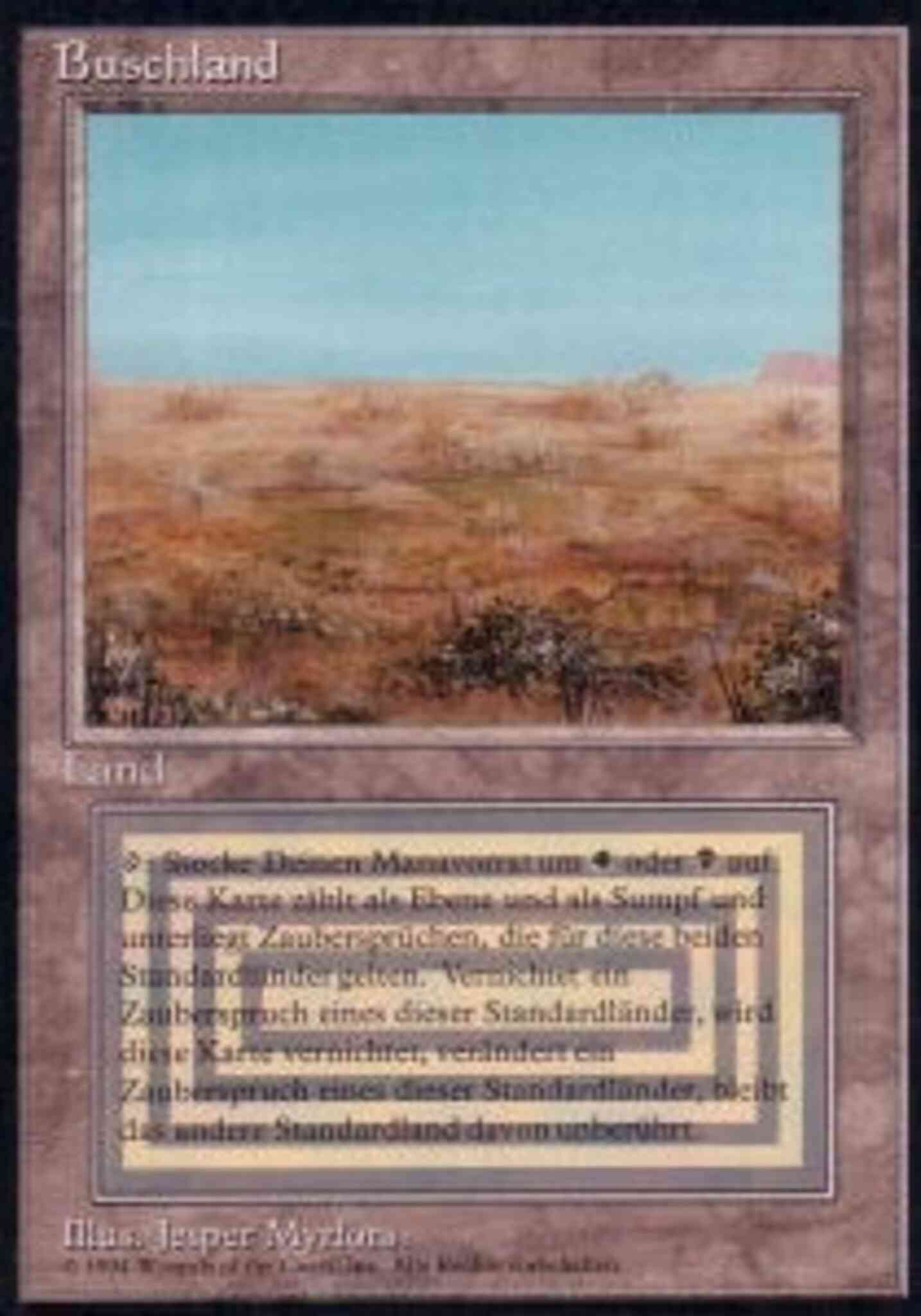 Scrubland - German [286] [Foreign Black Border: German] [Non-Foil]