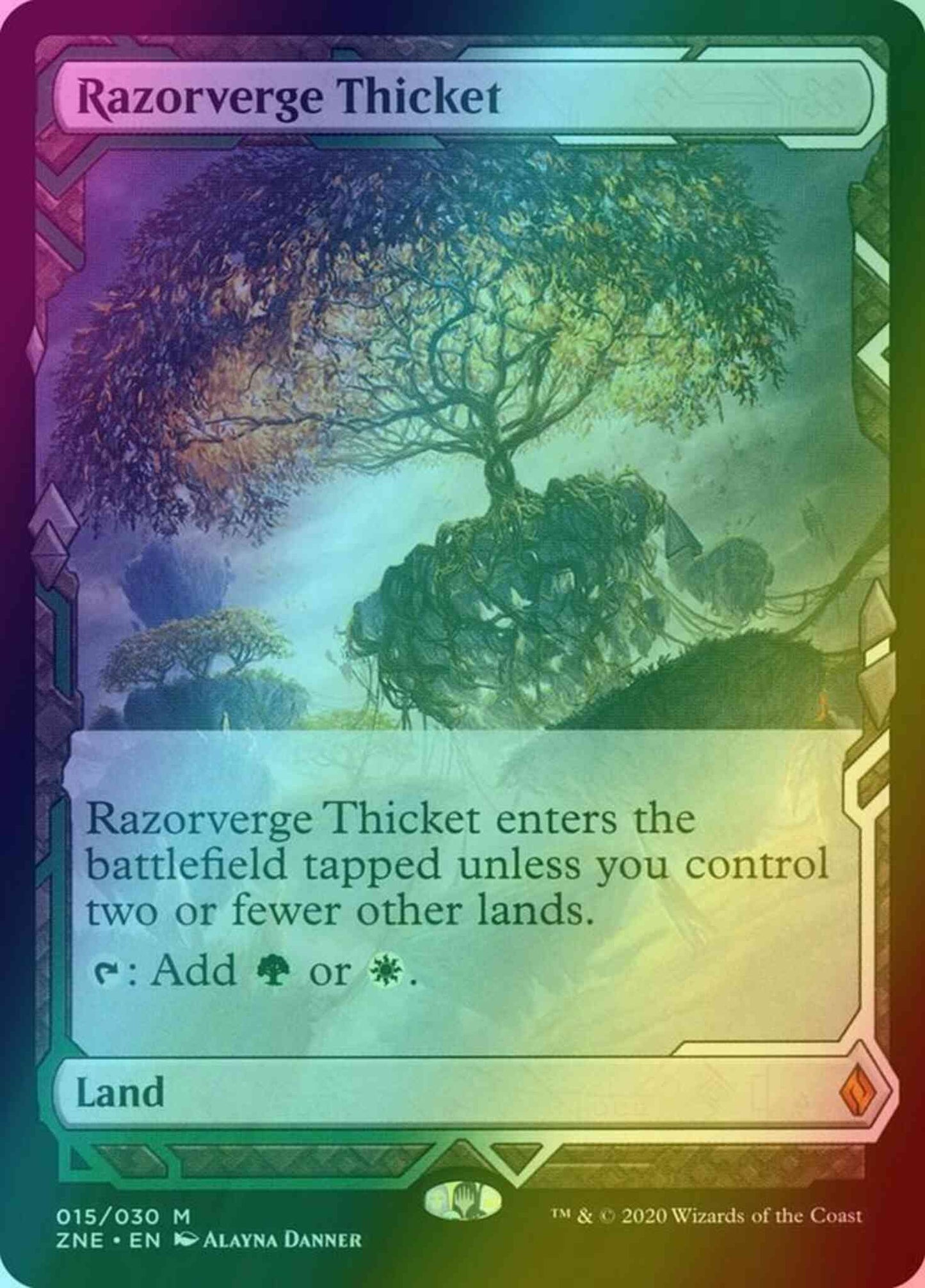 Razorverge Thicket [15] [Masterpiece Series] [Zendikar Rising Expeditions] [Foil]