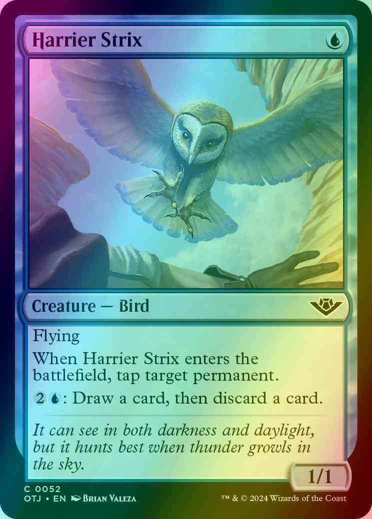 Harrier Strix [52] [Outlaws of Thunder Junction] [Foil]