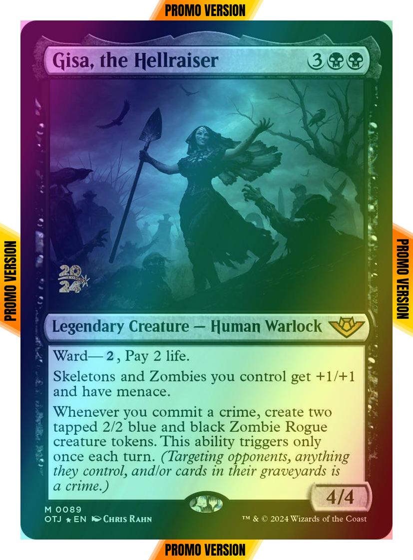 Gisa, the Hellraiser [89s] [Prerelease] [Outlaws of Thunder Junction: Promos] [Foil]