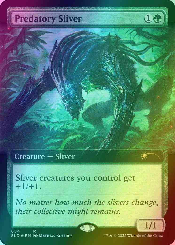 Predatory Sliver [0654] [Extended Art] [Mathias Kollros] [Secret Lair Drop] [Foil]