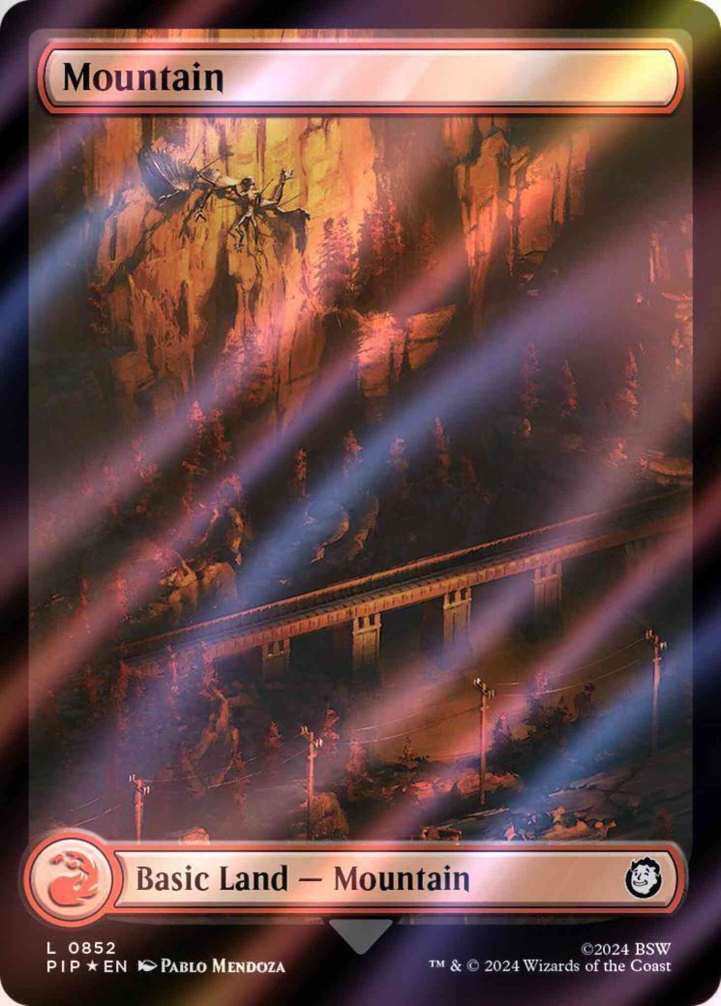 Mountain [852] [Full Art] [Fallout] [Surge Foil]