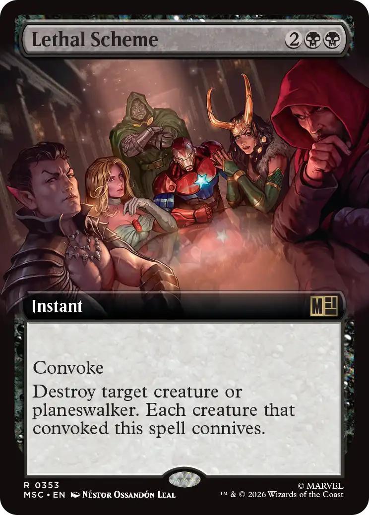 Lethal Scheme [353] [Extended Art] [Marvel Super Heroes: Commander] [Non-Foil]