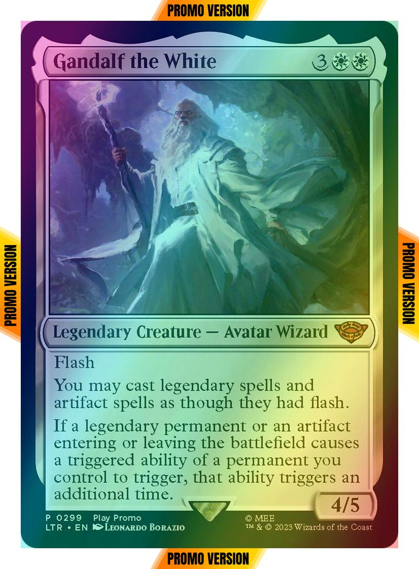 Gandalf the White [299] [Play Promo] [The Lord of the Rings: Tales of Middle-earth] [Foil]