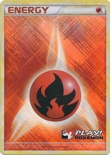 Fire Energy - Promotional - 2010 Crosshatch Holo Play! Pokemon Promo [Reverse Holo]