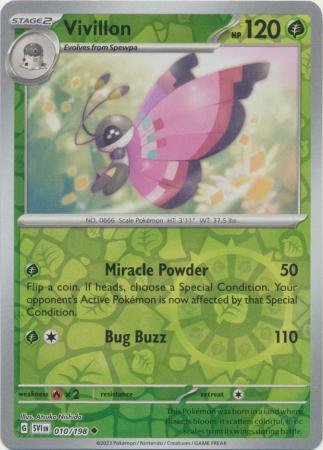 Vivillon - 010/198 - Uncommon [sv01-010] [Reverse Holo]