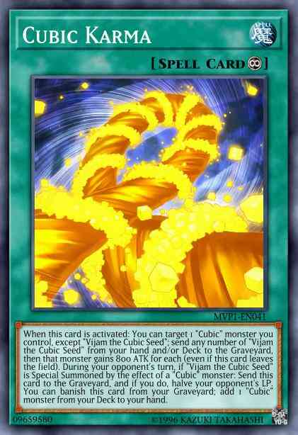 Cubic Karma - MVP1-ENG41 - Gold Rare - 1st Edition