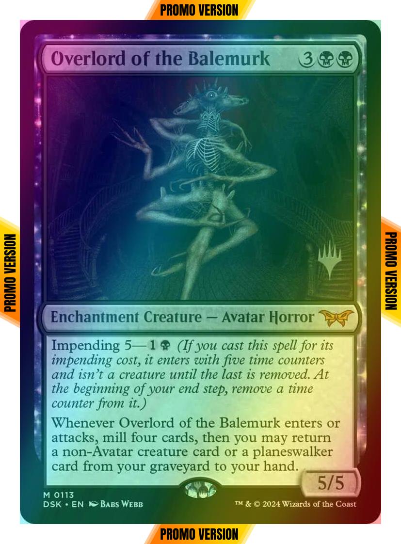 Overlord of the Balemurk [113p] [Promo Pack] [Duskmourn: House of Horror: Promos] [Foil]