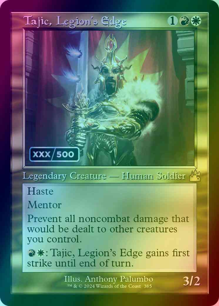 Tajic, Legion's Edge - Serial Numbered [385z] [Retro Frame] [Ravnica Remastered] [Foil]