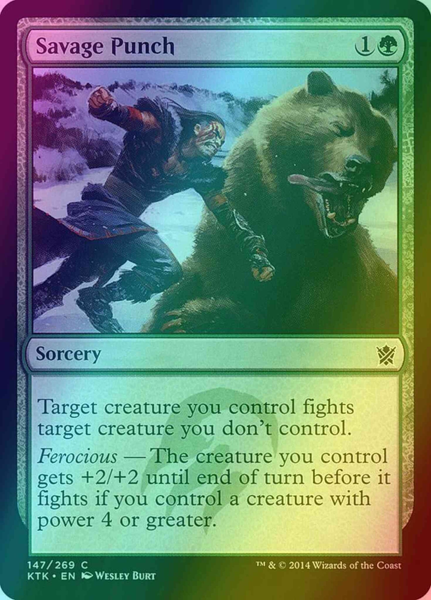 Savage Punch [147] [Khans Of Tarkir] [Foil]