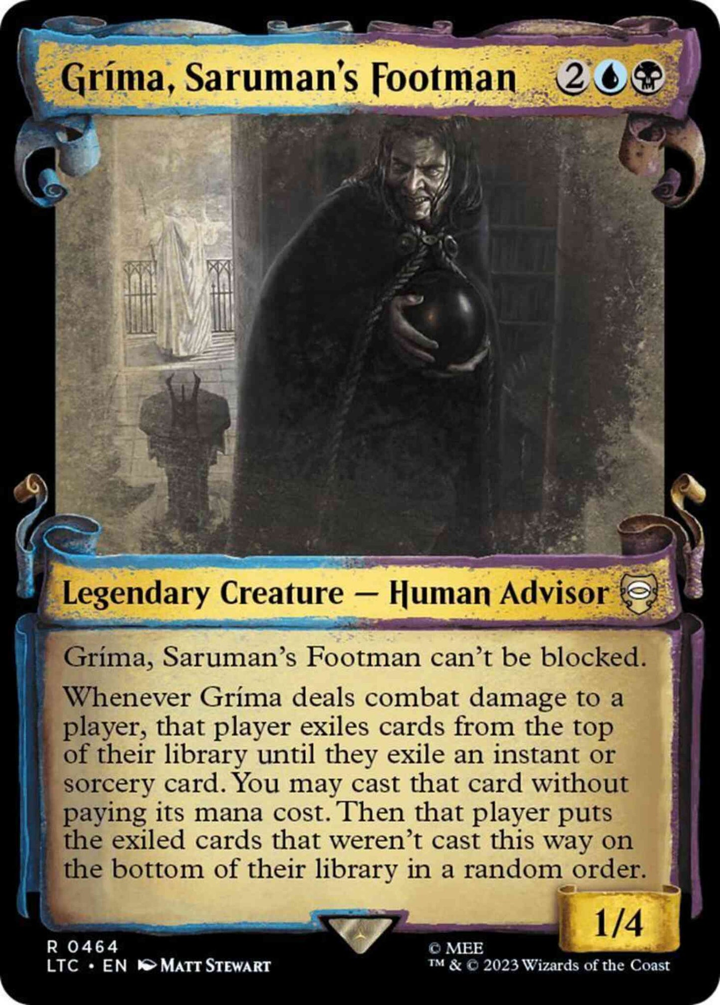 Gríma, Saruman's Footman [464] [Scrolls Showcase] [The Lord of the Rings: Tales of Middle-earth: Commander] [Non-Foil]