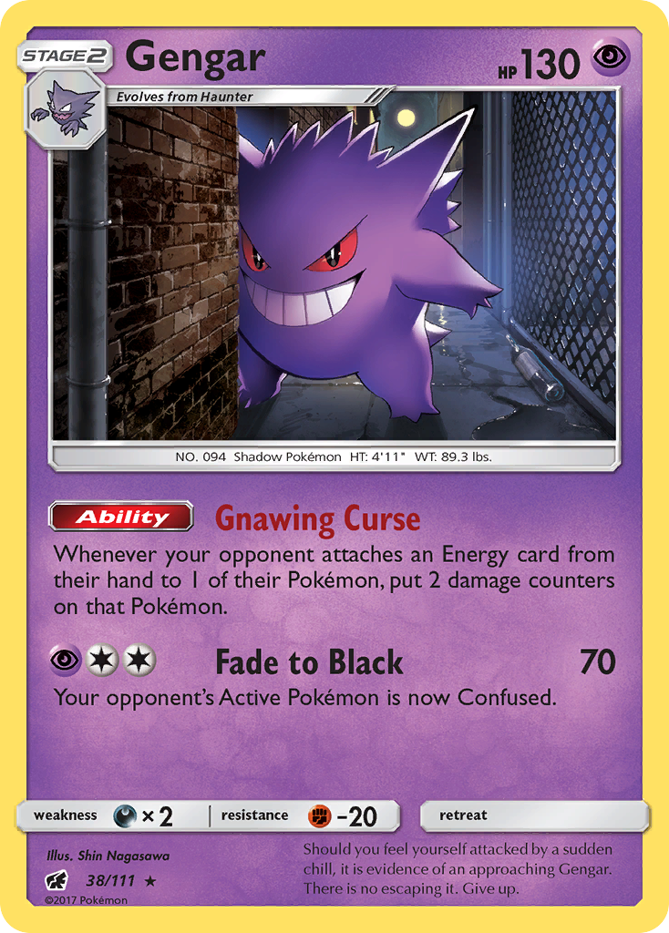 Gengar - Theme Deck - 38/111 - Rare Holo [sm4-38] [Non-Holo]
