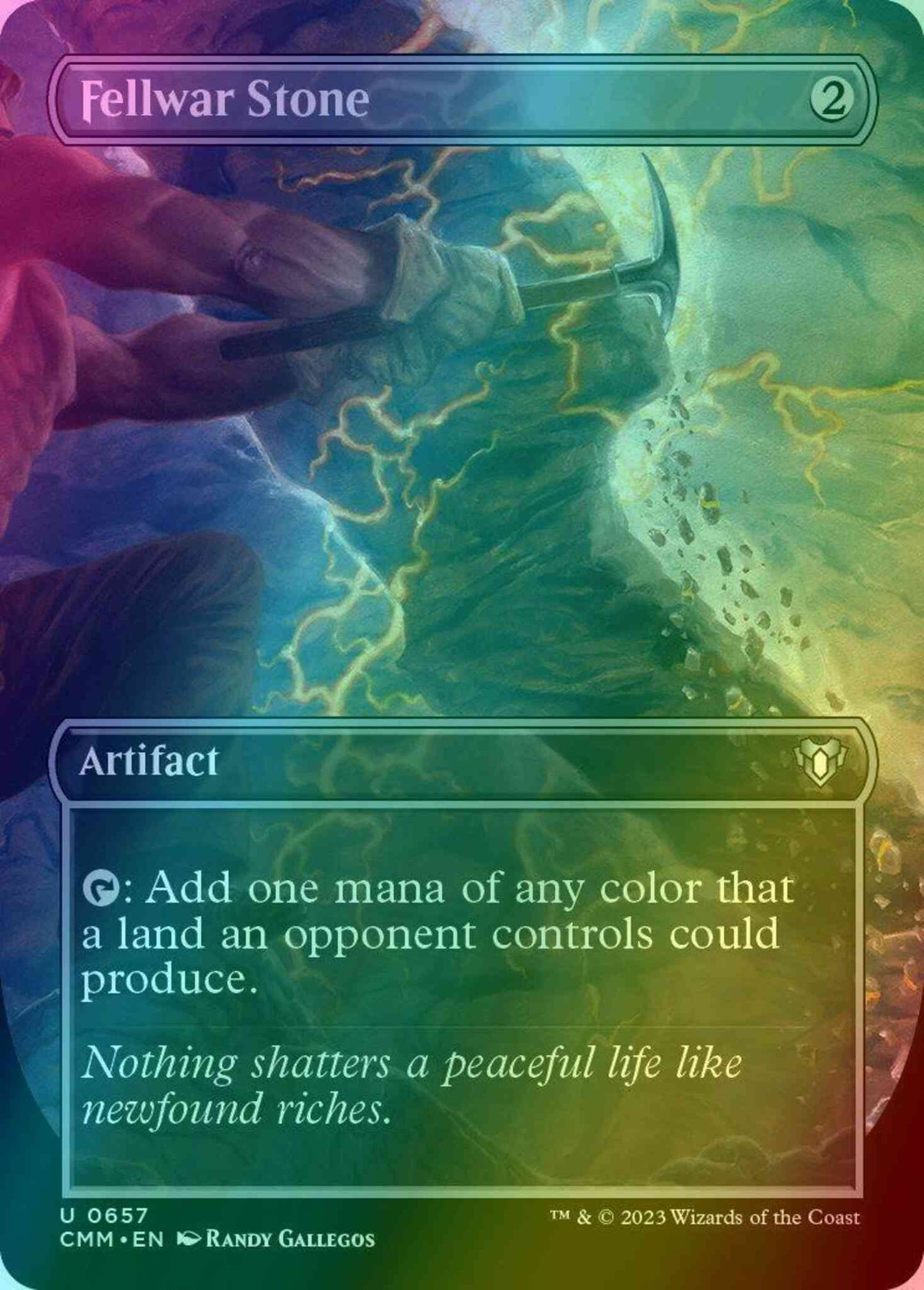 Fellwar Stone [657] [Borderless] [Commander Masters] [Foil]