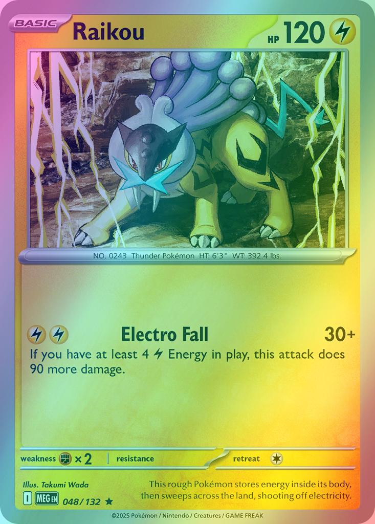 Raikou - 048/132 - Rare [me01-048] [Reverse Holo]