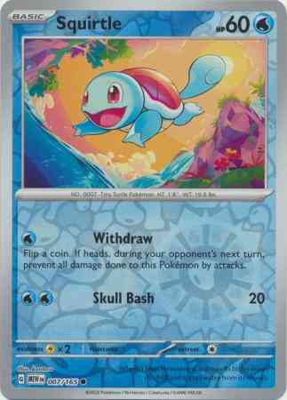 Squirtle - 007/165 - Common [sv035-007] [Reverse Holo]