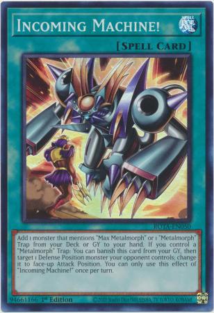 Incoming Machine! - ROTA-EN050 - Super Rare - 1st Edition