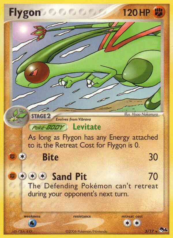 Flygon - 3/17 - Rare [pop4-3] [Non-Holo]
