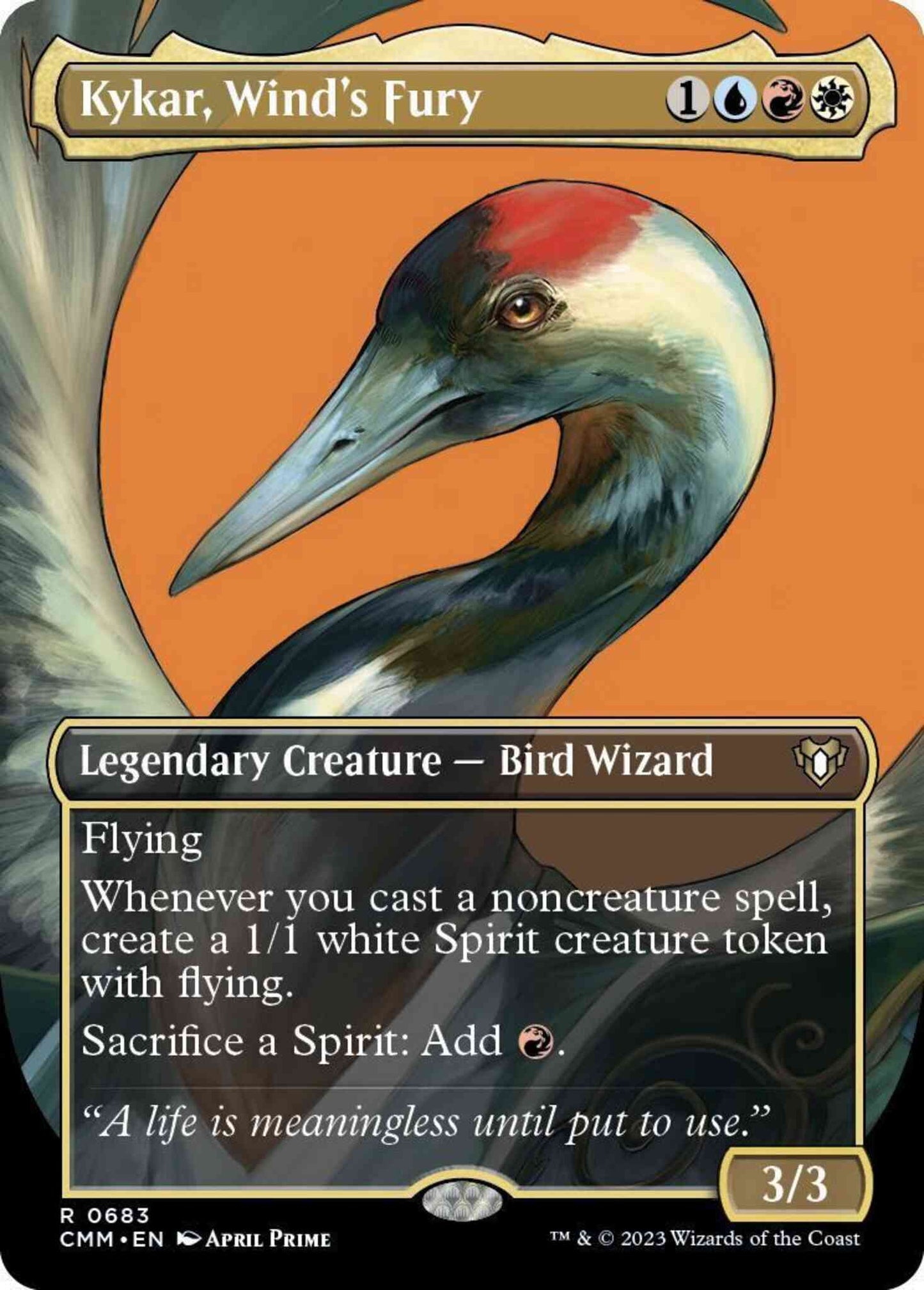 Kykar, Wind's Fury [683] [Borderless] [Profile] [Commander Masters] [Non-Foil]