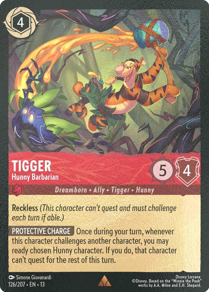 Tigger - Hunny Barbarian - 126/204 [Attack of the Vine!] [Cold Foil]