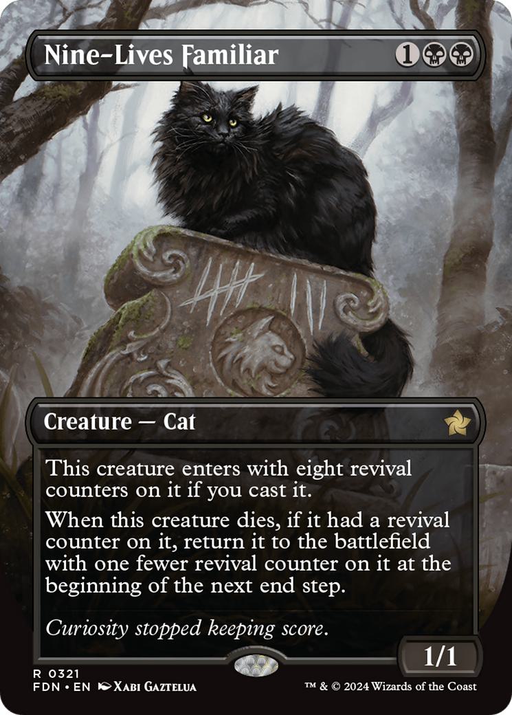 Nine-Lives Familiar [321] [Borderless] [Foundations] [Non-Foil]