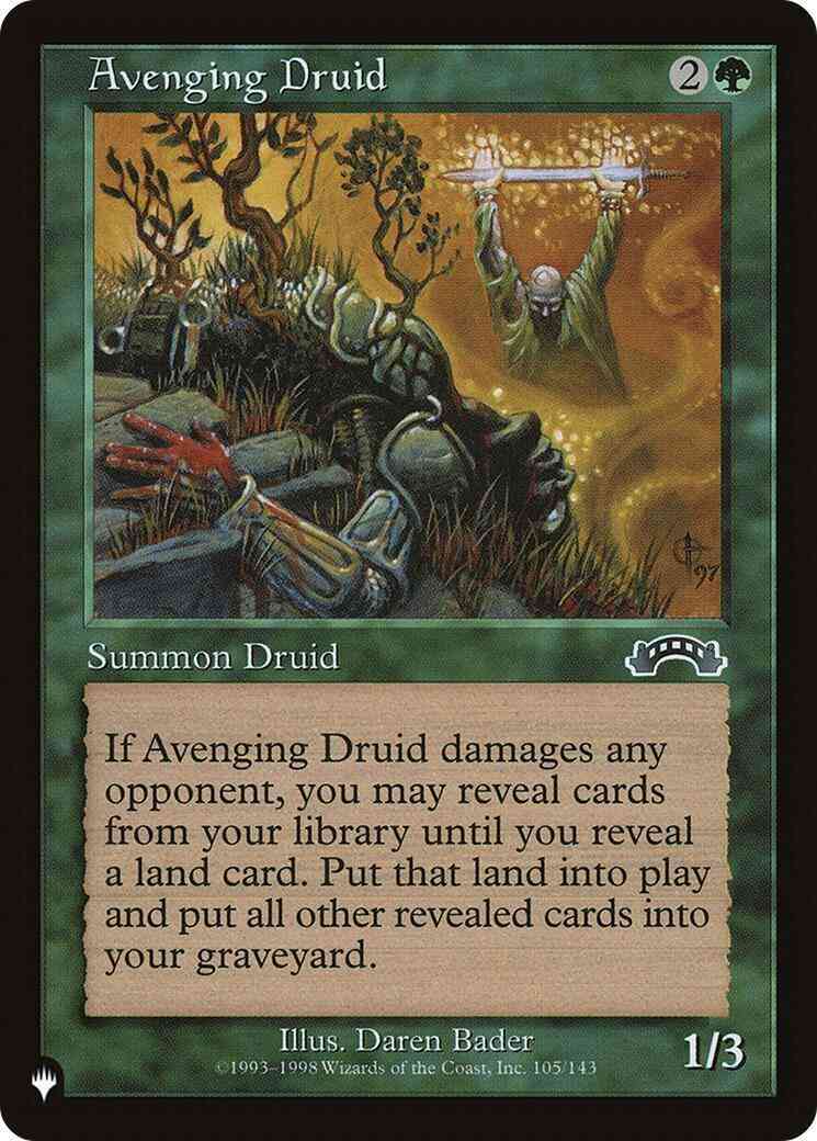 Avenging Druid [EXO-105] [The List] [Non-Foil]