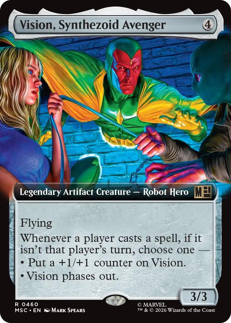 Vision, Synthezoid Avenger [460] [Extended Art] [Marvel Super Heroes: Commander] [Non-Foil]
