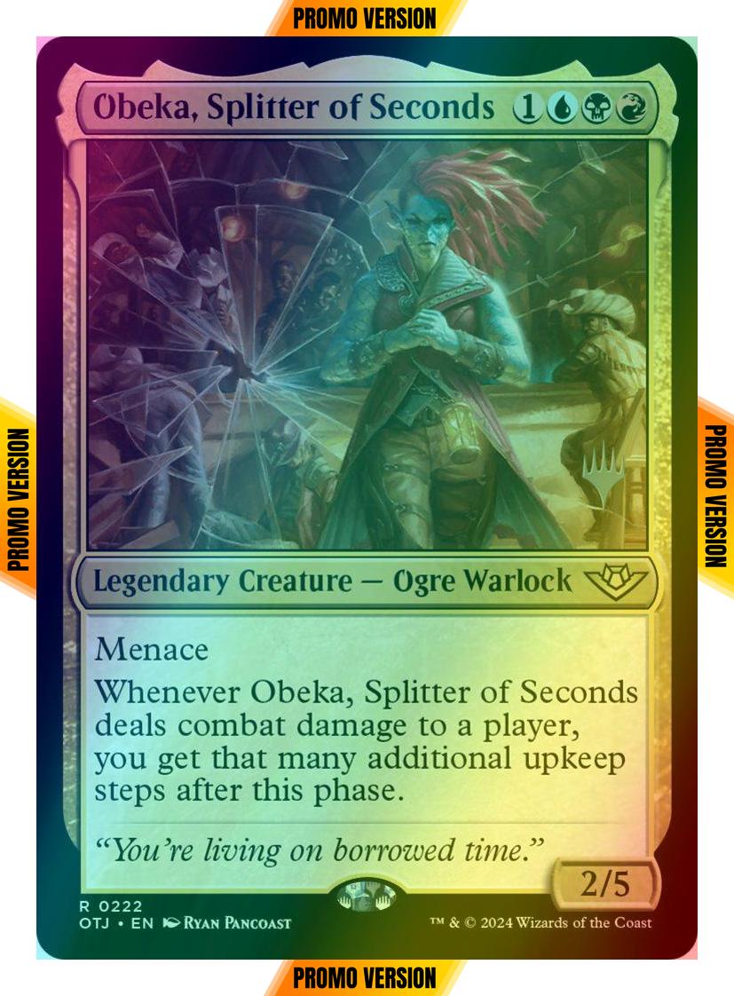 Obeka, Splitter of Seconds [222p] [Promo Pack] [Outlaws of Thunder Junction: Promos] [Foil]